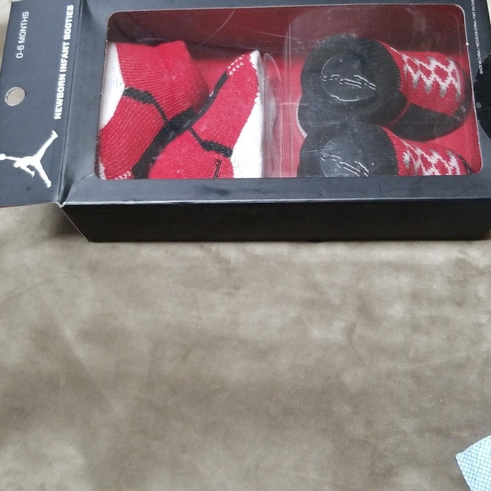 Jordan newborn booties